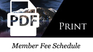 Member Fee Schedule Print